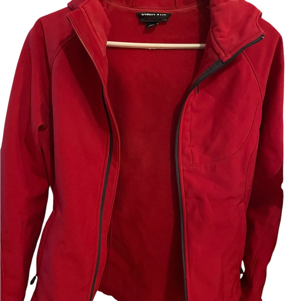 Title: Ladies Red Medium Jacket - Perfect for Fall & Spring